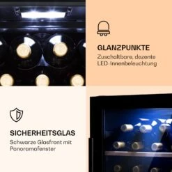 Barossa 34 Duo Weinkühlschrank 34 Fl 80 Ltr 2 Zonen Touch-Steuerung 10 Barossa 34 Duo Weinkühlschrank 34 Fl 80 Ltr 2 Zonen Touch-Steuerung -Klarstein 10032920 de 0003 logo