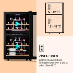 Barossa 34 Duo Weinkühlschrank 34 Fl 80 Ltr 2 Zonen Touch-Steuerung 11 Barossa 34 Duo Weinkühlschrank 34 Fl 80 Ltr 2 Zonen Touch-Steuerung -Klarstein 10032920 de 0004 logo