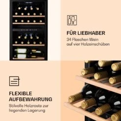 Barossa 34 Duo Weinkühlschrank 34 Fl 80 Ltr 2 Zonen Touch-Steuerung 12 Barossa 34 Duo Weinkühlschrank 34 Fl 80 Ltr 2 Zonen Touch-Steuerung -Klarstein 10032920 de 0005 logo
