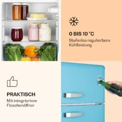 Irene Kühl- & Gefrierkombination 85 Liter Retro-Design 8 Irene Kühl- & Gefrierkombination 85 Liter Retro-Design -Klarstein 10032981 de 0003 logo