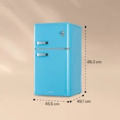 Irene Kühl- & Gefrierkombination 85 Liter Retro-Design 10 Irene Kühl- & Gefrierkombination 85 Liter Retro-Design -Klarstein 10032981 yy 0011 dimensions