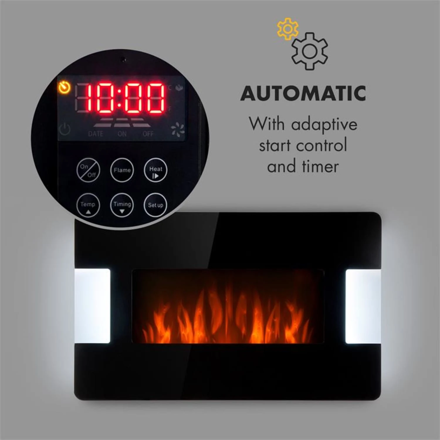 Klarstein Belfort Light & Fire Elektrischer Kamin 1000/2000W Fernbedienung 7 Klarstein Belfort Light & Fire Elektrischer Kamin 1000/2000W Fernbedienung – Bild 7