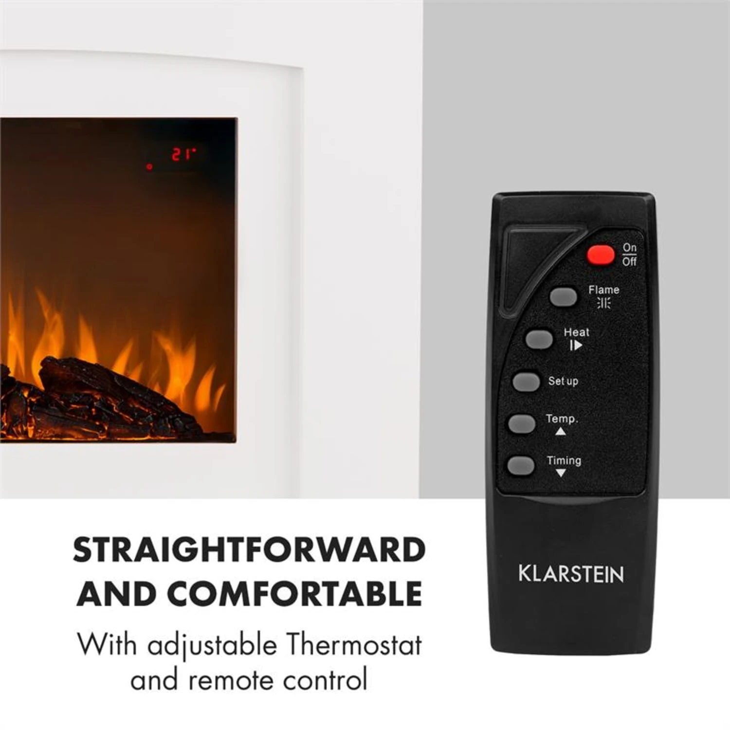 Aosta Light & Fire Elektrischer Kamin 1000/2000W Fernbedienung 3 Aosta Light & Fire Elektrischer Kamin 1000/2000W Fernbedienung – Bild 3