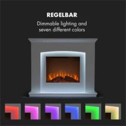 Aosta Light & Fire Elektrischer Kamin 1000/2000W Fernbedienung 12 Aosta Light & Fire Elektrischer Kamin 1000/2000W Fernbedienung -Klarstein 10033000 yy 0006 logo Klarstein Aosta Light Fire Elektrischer Kamin