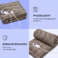 Dr. Watson Comfort & Style Heizdecke 120W 180x130cm Faux Fur -Klarstein 10033007 de 0004 logo