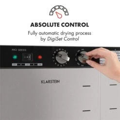 Master Jerky 24 Dörrautomat 5850W 40-90 °C 15h-Timer Edelstahl Silber -Klarstein 10033214 yy 0003 logo Klarstein Master Jerky 24 Doerrautomat silber