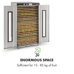 Master Jerky 24 Dörrautomat 5850W 40-90 °C 15h-Timer Edelstahl Silber -Klarstein 10033214 yy 0007 logo Klarstein Master Jerky 24 Doerrautomat silber