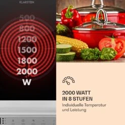 MisterCook Kochplatte Infrarot 2000W 90-650°C Abschalttimer 10 MisterCook Kochplatte Infrarot 2000W 90-650°C Abschalttimer -Klarstein 10033281 de 0005 logo