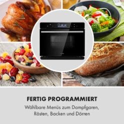 MasterFresh Dampfbackofen 230°C 24l Touch-Bedienfeld Schwarz 17 MasterFresh Dampfbackofen 230°C 24l Touch-Bedienfeld Schwarz -Klarstein 10033284 de 0007 logo