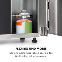 Crossfire Vertikaler Gasgrill 800°C Infrarot-Brenner 12.000 BTU Silber 14 Crossfire Vertikaler Gasgrill 800°C Infrarot-Brenner 12.000 BTU Silber -Klarstein 10033288 de 0004 logo