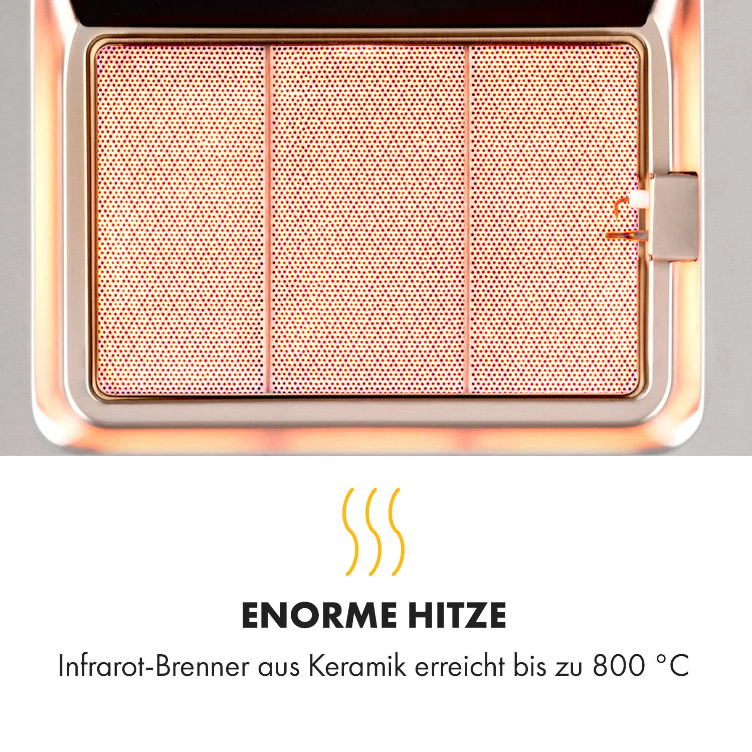 Crossfire Vertikaler Gasgrill 800°C Infrarot-Brenner 12.000 BTU Silber 5 Crossfire Vertikaler Gasgrill 800°C Infrarot-Brenner 12.000 BTU Silber – Bild 5