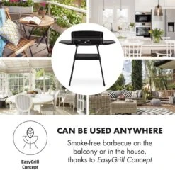 Porterhouse Elektrogrill 2200W Antihaft-Grillfläche Schwarz -Klarstein 10033322 yy 0006 logo Klarstein Porterhouse Elektrogrill 2200W schwarz