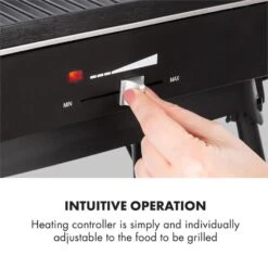 Porterhouse Elektrogrill 2200W Antihaft-Grillfläche Schwarz -Klarstein 10033322 yy 0007 logo Klarstein Porterhouse Elektrogrill 2200W schwarz