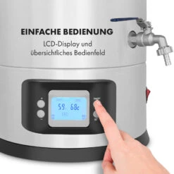 Maischfest Maischekessel 5 Teile 1500/3000W 30l LCD Edelstahl 15 Maischfest Maischekessel 5 Teile 1500/3000W 30l LCD Edelstahl -Klarstein 10033340 de 0007 logo