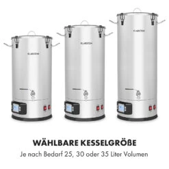 Maischfest Maischekessel 5 Teile 1500/3000W 35l LCD Edelstahl 11 Maischfest Maischekessel 5 Teile 1500/3000W 35l LCD Edelstahl -Klarstein 10033341 de 0003 logo