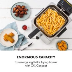Family Fry Fritteuse 3000W Oil Drain Technology Edelstahl Silber 11 Family Fry Fritteuse 3000W Oil Drain Technology Edelstahl Silber -Klarstein 10033342 yy 0003 logo Klarstein Family Fry Fritteuse 3000W silber