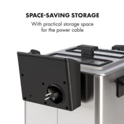 Family Fry Fritteuse 3000W Oil Drain Technology Edelstahl Silber 16 Family Fry Fritteuse 3000W Oil Drain Technology Edelstahl Silber -Klarstein 10033342 yy 0009 logo Klarstein Family Fry Fritteuse 3000W silber