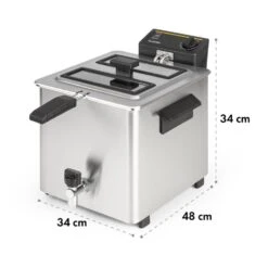 Family Fry Fritteuse 3000W Oil Drain Technology Edelstahl Silber 17 Family Fry Fritteuse 3000W Oil Drain Technology Edelstahl Silber -Klarstein 10033342 yy 0010 logo Klarstein Family Fry Fritteuse 3000W silber