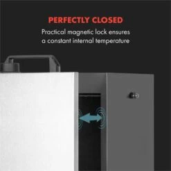 Flintstone Steel Räucherofen 1600 W Integriertes Thermometer Edelstahl -Klarstein 10033372 yy 0005 logo Klarstein Flintstone Steel Raeucherofen Edelstahl