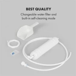 Glacial XL Profi-Eiswürfelmaschine 38kg/d 15l LED Edelstahl Schwarz 14 Glacial XL Profi-Eiswürfelmaschine 38kg/d 15l LED Edelstahl Schwarz -Klarstein 10033442 yy 0008 logo Klarstein Glacial XL Profi Eiswuerfelmaschine 15 L