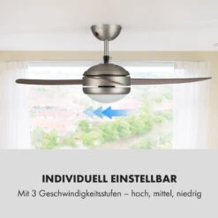 El Paso 2-in-1 Ventilator & Deckenlampe Ø132 Cm 10.344 M³/h 49 DB -Klarstein 10033494 de 0005 logo