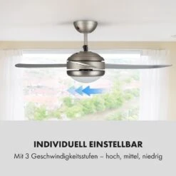 El Paso Deckenventilator & Lampe Ø 132 Cm 10.344 M³/h 180 U/min 49 DB -Klarstein 10033495 de 0005 logo