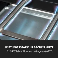 Gazooka 2.0T Gas BBQ Grill 2x3kW Brenner Edelstahl -Klarstein 10033532 de 0004 logo