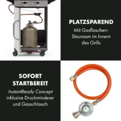 Gazooka 2.0T Gas BBQ Grill 2x3kW Brenner Edelstahl -Klarstein 10033532 de 0005 logo