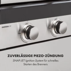 Gazooka 2.0T Gas BBQ Grill 2x3kW Brenner Edelstahl -Klarstein 10033532 de 0008 logo