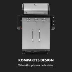 Gazooka 3.0T BBQ Grill 3x3kW Brenner 4 Rollen Edelstahl -Klarstein 10033533 de 0003 logo