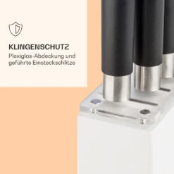 Kitano Plus Messer-Set 9 Tlg. Holzblock Bambus-Schneidebrett Weiß 14 Kitano Plus Messer-Set 9 Tlg. Holzblock Bambus-Schneidebrett Weiß -Klarstein 10033673 de 0007 logo