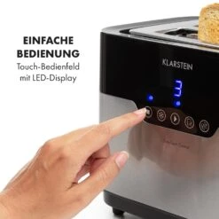 Arabica Toaster 920W LED-Display Touch-Bedienfeld Edelstahl 11 Arabica Toaster 920W LED-Display Touch-Bedienfeld Edelstahl -Klarstein 10033728 de 0003 logo