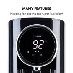 Hot Spring Plus Heißwasserspender 5l Edelstahl-Wassertank 45-95 °C 14 Hot Spring Plus Heißwasserspender 5l Edelstahl-Wassertank 45-95 °C -Klarstein 10033753 yy 0007 logo Klarstein Hot Spring Heisswasserspender schwarz