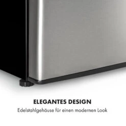 Big Daddy Cool Kühl-Gefrierkombination 61/25 Liter 2 Ebenen Edelstahl -Klarstein 10034005 de 0008 logo