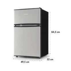 Big Daddy Cool Kühl-Gefrierkombination 61/25 Liter 2 Ebenen Edelstahl -Klarstein 10034005 yy 0011 logo Klarstein Big Daddy Cool Kuehl Gefrierkombination