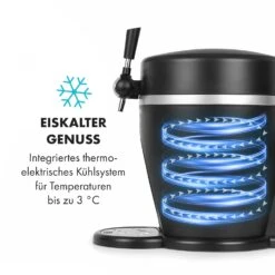 Tap2Go Mobile 2-in1 Bierzapfanlage Mit Getränkekühler 5l/13l Schwarz -Klarstein 10034006 de 0005 logo