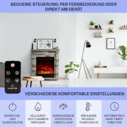 Lienz Elektrischer Kamin 1800W Steindekor Polystone Fernbedienung 12 Lienz Elektrischer Kamin 1800W Steindekor Polystone Fernbedienung -Klarstein 10034123 de 0006 usp