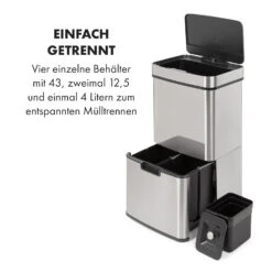 Touchless Müllsammler Sensor 72L 4 Behälter ABS PP Edelstahl Gebürstet 14 Touchless Müllsammler Sensor 72L 4 Behälter ABS PP Edelstahl Gebürstet -Klarstein 10034128 de 0003 logo