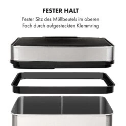 Touchless Müllsammler Sensor 72L 4 Behälter ABS PP Edelstahl Gebürstet 21 Touchless Müllsammler Sensor 72L 4 Behälter ABS PP Edelstahl Gebürstet -Klarstein 10034128 de 0010 logo