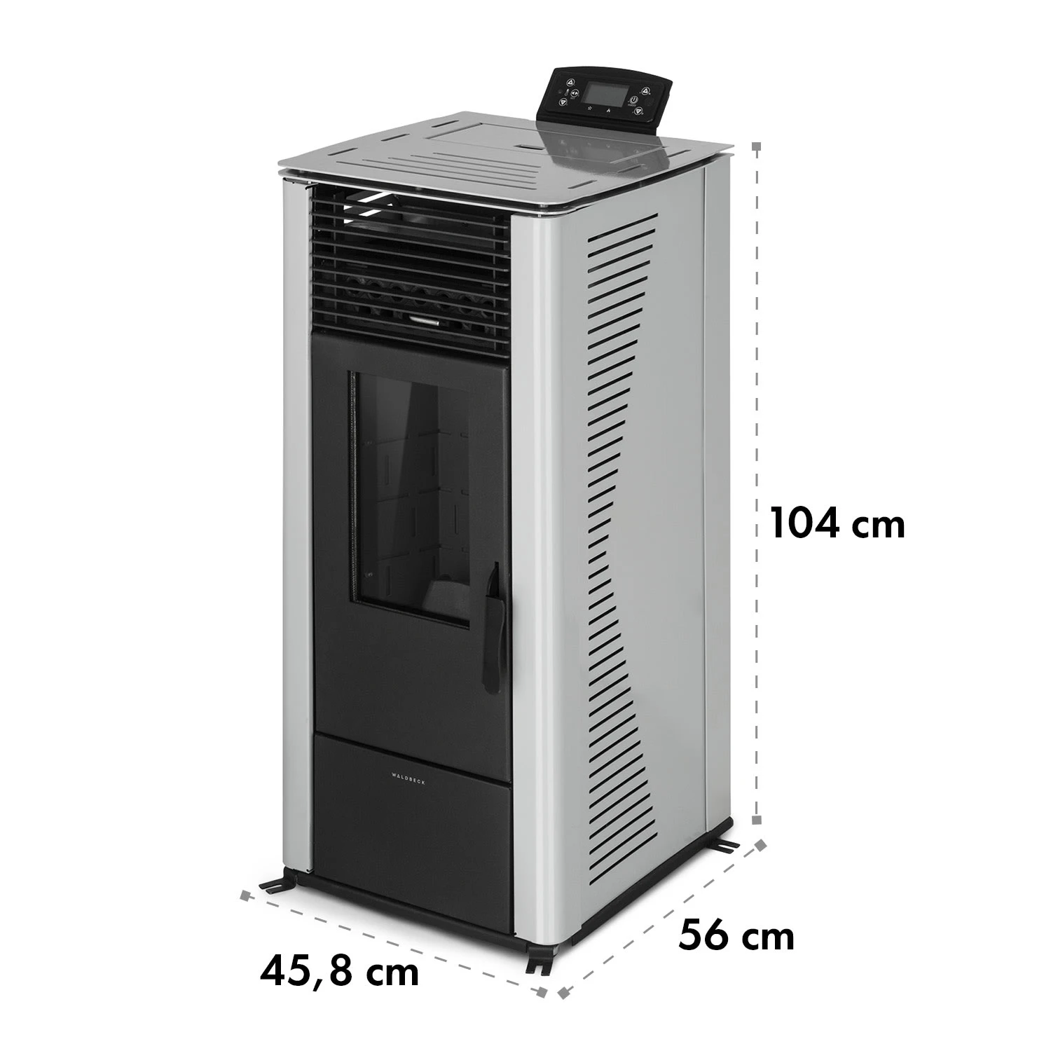 Energiewende Pelletofen 5/10 KW 5 Stufen Timer 18kg 250m³ Fernbedienung Grau 9 Energiewende Pelletofen 5/10 KW 5 Stufen Timer 18kg 250m³ Fernbedienung Grau – Bild 9