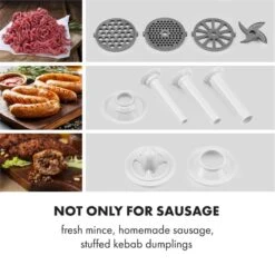 Kraftprotz Elektrischer Fleischwolf 700 W Kupfermotor Edelstahl 10 Kraftprotz Elektrischer Fleischwolf 700 W Kupfermotor Edelstahl -Klarstein 10034215 yy 0003 logo Klarstein Kraftprotz elektrischer Fleischwolf weiss