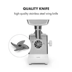 Kraftprotz Elektrischer Fleischwolf 700 W Kupfermotor Edelstahl 11 Kraftprotz Elektrischer Fleischwolf 700 W Kupfermotor Edelstahl -Klarstein 10034215 yy 0004 logo Klarstein Kraftprotz elektrischer Fleischwolf weiss