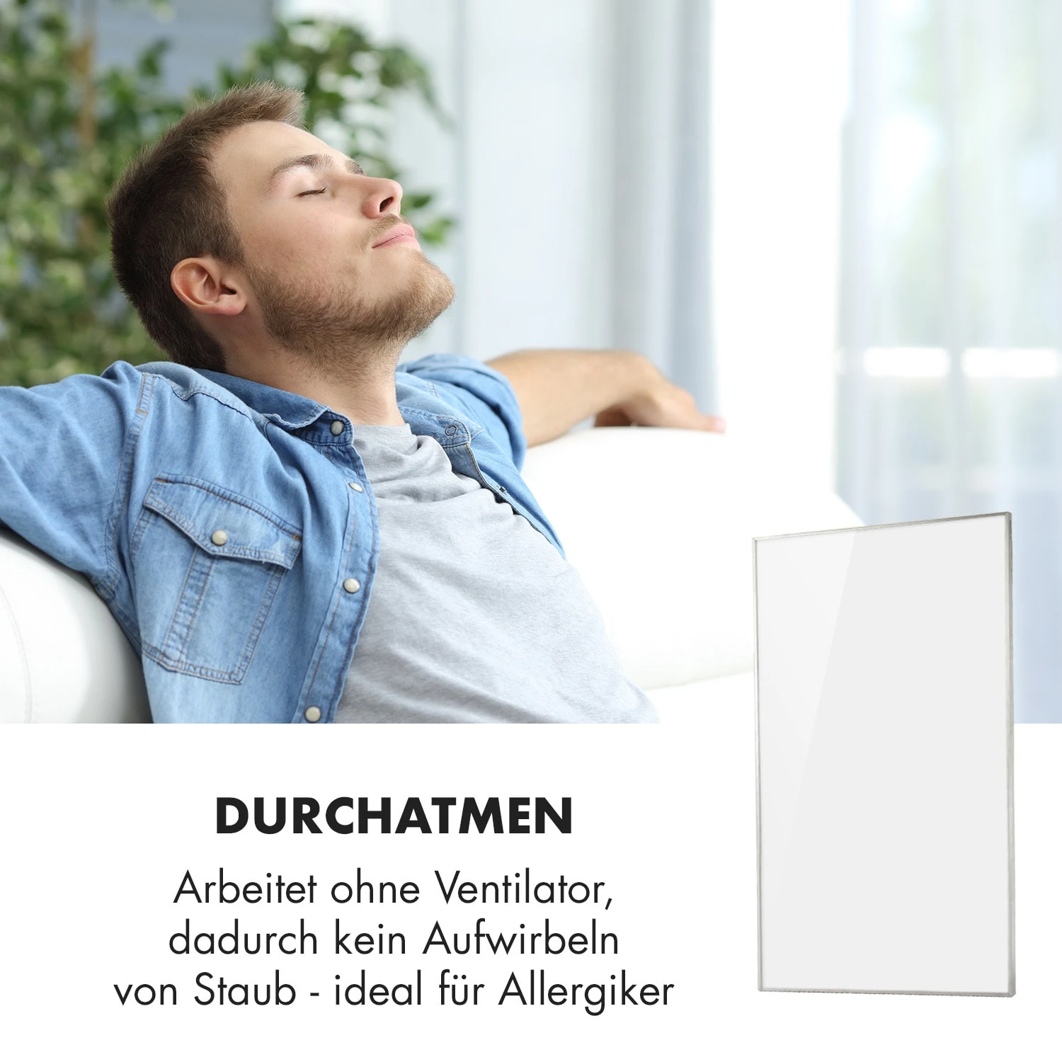 Wonderwall Air 60 Infrarotheizung 101x60cm 600W Wandinstallation Fernbedienung 5 Wonderwall Air 60 Infrarotheizung 101x60cm 600W Wandinstallation Fernbedienung – Bild 5