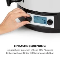 KonfiStar 50 Digital Einkocher Getränkespender 2500W 50L 100°C 180min -Klarstein 10034240 de 0004 logo