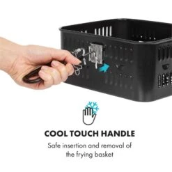 AeroVital Cube Chef Heißluftfritteuse Frittierkorb Zubehör Edelstahl -Klarstein 10034407 yy 0005 logo Klarstein AeroVital Cube Chef Frittierkorb