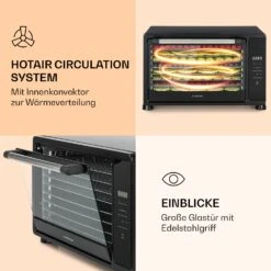 Mega Jerky Dörrautomat 650W 35-80°C LC-Touch-Display Timer 8 Ebenen -Klarstein 10034439 de 0005 logo