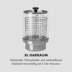 Wurstfabrik 450 Hot Dog Maker 450W 5L 30-100°C Glas Edelstahl 12 Wurstfabrik 450 Hot Dog Maker 450W 5L 30-100°C Glas Edelstahl -Klarstein 10034450 de 0004 logo