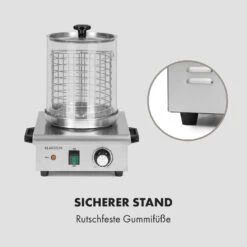 Wurstfabrik 450 Hot Dog Maker 450W 5L 30-100°C Glas Edelstahl 15 Wurstfabrik 450 Hot Dog Maker 450W 5L 30-100°C Glas Edelstahl -Klarstein 10034450 de 0007 logo