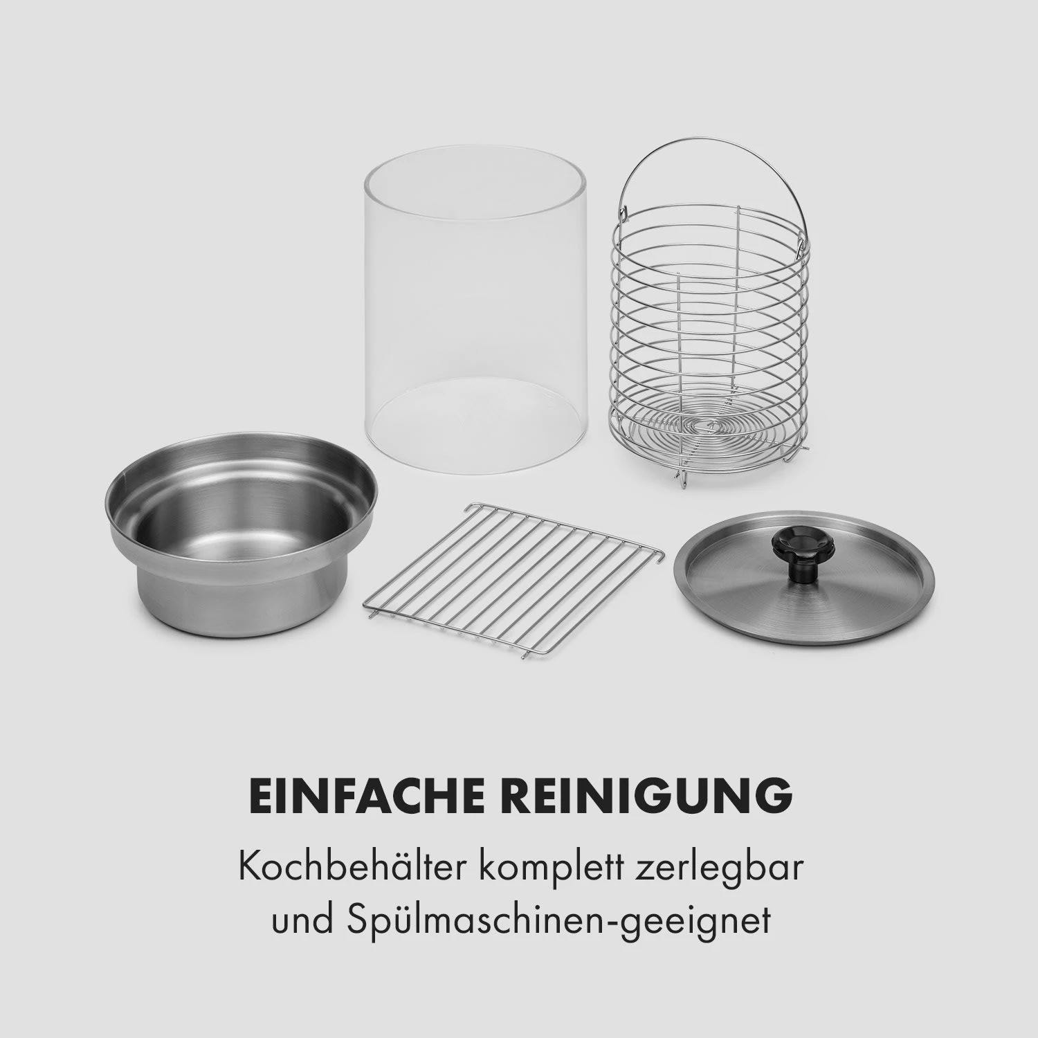 Wurstfabrik 450 Hot Dog Maker 450W 5L 30-100°C Glas Edelstahl 8 Wurstfabrik 450 Hot Dog Maker 450W 5L 30-100°C Glas Edelstahl – Bild 8