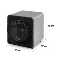 AeroVital Easy Touch Heißluftfritteuse 1700W 14l Timer 16 Programme Metallic / Schwarz 13 AeroVital Easy Touch Heißluftfritteuse 1700W 14l Timer 16 Programme Metallic / Schwarz -Klarstein 10034451 yy 0008 logo Klarstein AeroVital easy touch Heissluftfritteuse